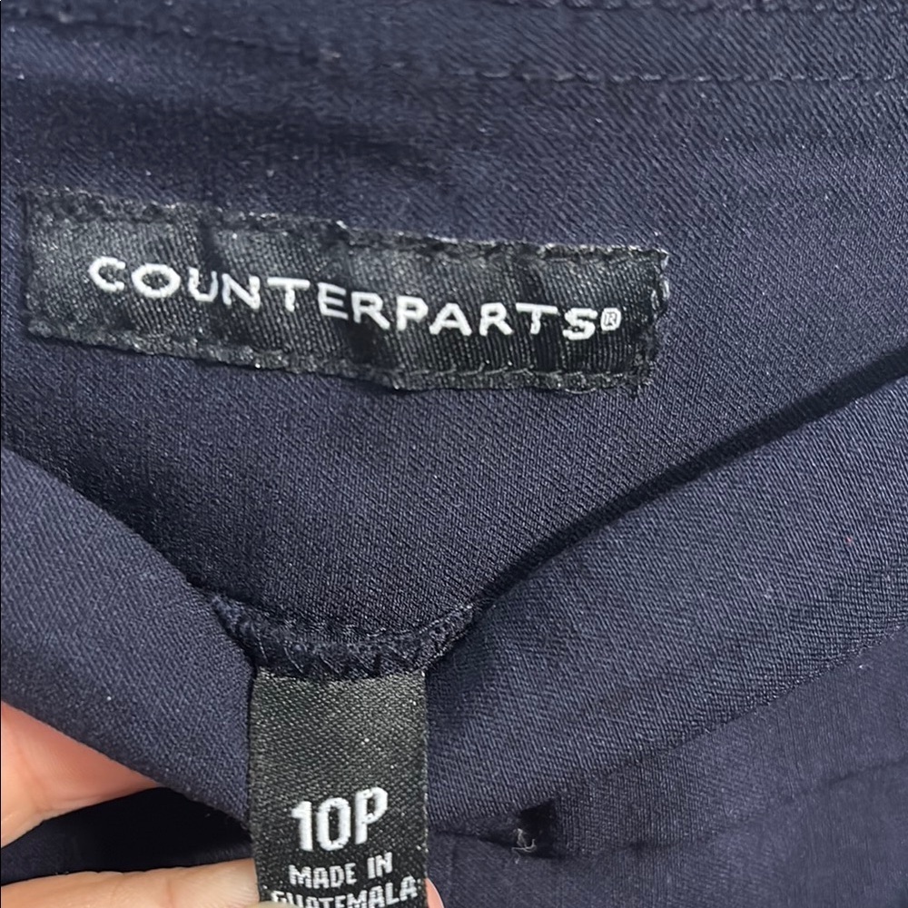 Counterparts Navy Ankle Pants - Picture 2 of 5